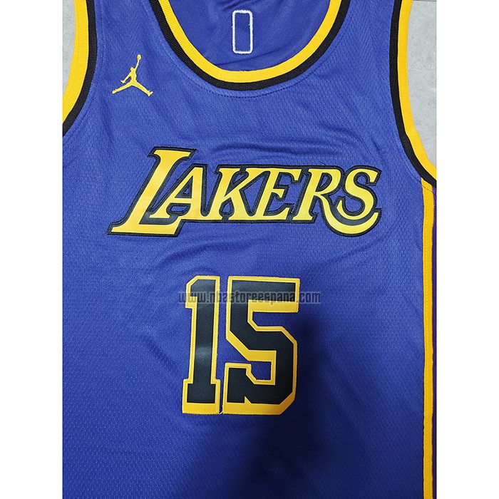 Camiseta Los Angeles Lakers Austin Reaves NO 15 Statement 2022-23 Violeta